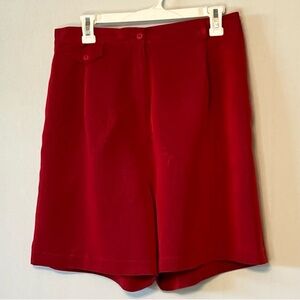 Bette Court Shorts Womens  Red Vintage Size 14 Michelle McGann.
